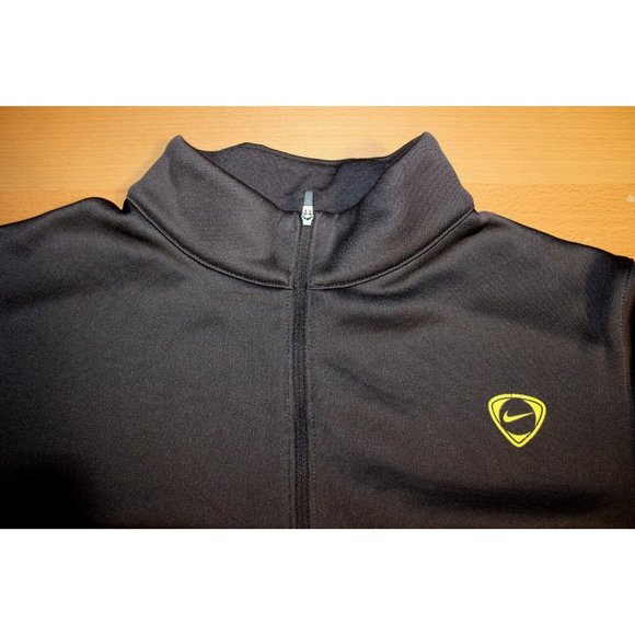 Mens Nike 1/2 Zip Long Sleeve Pullover Sweatshirt Small Brown Running Training - Picture 2 of 6